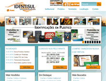 Tablet Screenshot of identisul.com.br